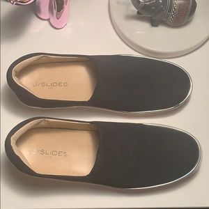J/SLIDES NYC Slip-on Sneakers with Silver Accent